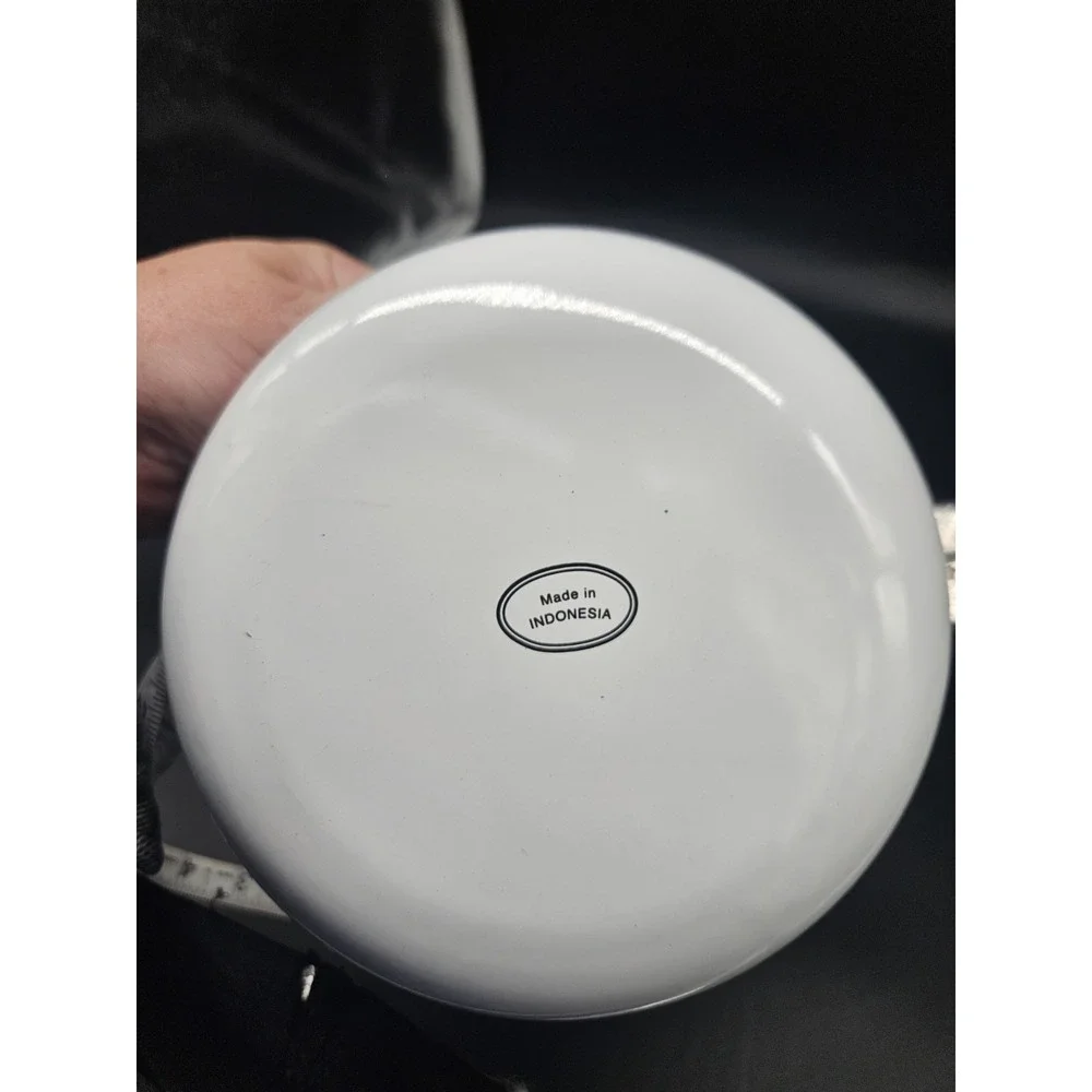 Vintage Enamelware Apple & Grape Small Sauce Pan